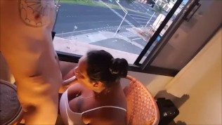 Chunky Oriental Slut Giving A Nasty Blowjob