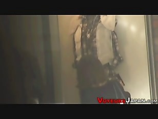 Oriental teen masturbates