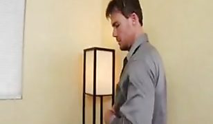 Asian girl gives massage and gets fucked