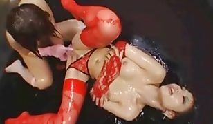 Hottest lesbian Asian bondage p3
