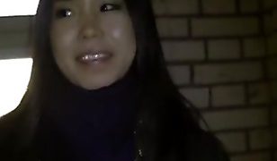 Night pick up fuck with asian chick
