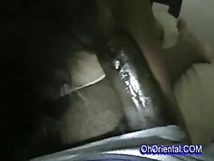 Sexy soft Oriental girl sucking cock