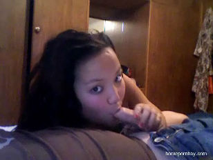 Busty asian beauty riding my cock