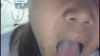 filipina chubby girl aileen showing me her boobs and tongue on cam part 2