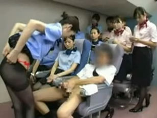 Asian Stewardess Banging The Captain