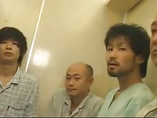 Japanese Nurse gets gangbanged