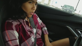 Jada Kai Public Clothed Masturbation